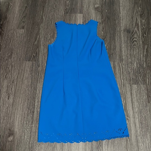 J. Crew Blue Buttoned Embellished Sheath Dress - Picture 7 of 9